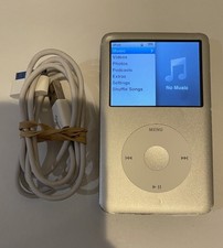 Apple iPod classic 6th Generation Silver 80 GB w/ New Battery - Works Great