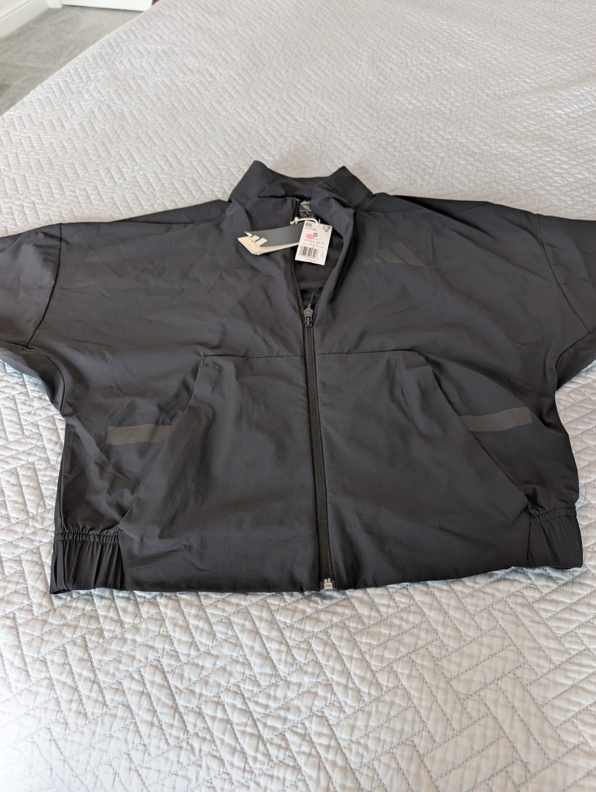 NWT Adidas Multi Sport Women's Jacket Black UPF 50+ Size S thumbnail 4