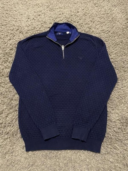 Men Gant Sweatshirt Navy Cotton 38 / M / 46 #7X49