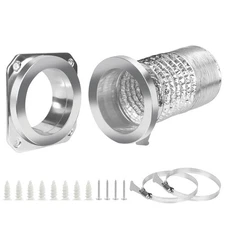 DVC-180 Magnetic Dryer Vent Coupling Connector Kit Easy to Clean Quick Connec...