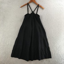 A New Day A-Line Dress Womens L Strappy Sleeveless Pullover Casual Knit Black