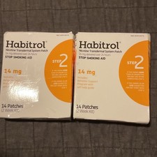 Habitrol Nicotine Transdermal System Patch 14mg Step 2 One Month supply