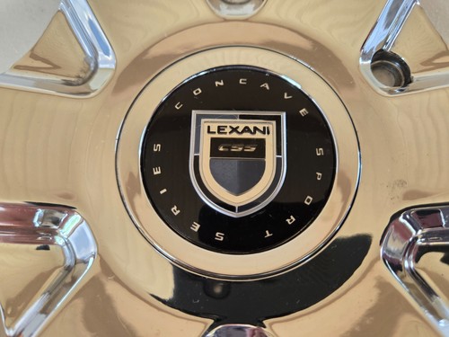 LEXANI CONCAVE SPORTS SERIES WHEELS Custom Chrome Wheel Center Cap # 012-20 CAP - Picture 3 of 8