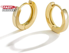 Small Gold Hoop Earrings for Women:14K Real Gold Plated Hypoallergenic Tiny Cart