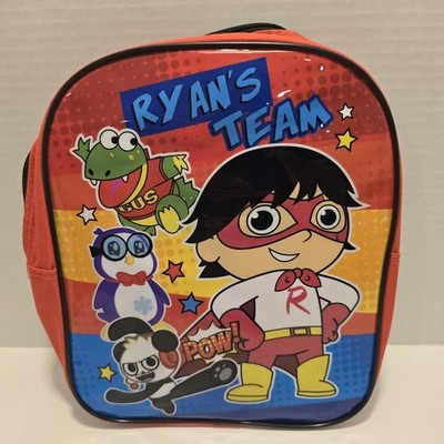 Ryan's World Mini Backpack 12'' Ryan's Team Toddler Pre-School  Overnight Tote