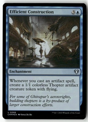 Efficient Construction 88 Commander Masters Uncommon Foil NM