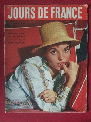 TAGE VON FRANKREICH 149 1957 ELSA MARTINELLI CHARLIE CHAPLIN [TR21]