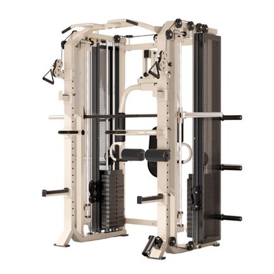 FUSION X Pro Rack   Verstelbare Smith Bar, Pec deck & Dual 80 kg Weight Stack