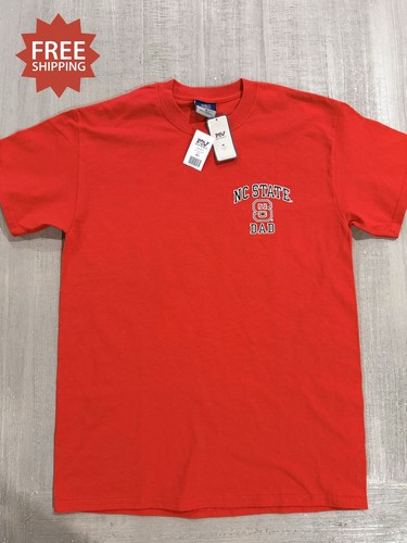 North Carolina “NC State Dad” Wolfpack Ash RED T Shirt - Size M / Medium - NWT