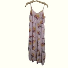 J. Crew Pink Sunburst Bouquet Floral Tiered Maxi Dress