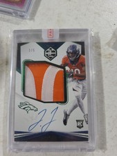 2020 Panini Limited Jerry Jeudy #150 Rookie Patch Auto RPA RC #3/5 Broncos RPA