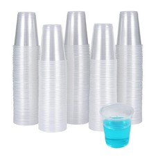 300 Pack 3 OZ Clear Plastic Cups,Disposable Bathroom 3oz, Transparent