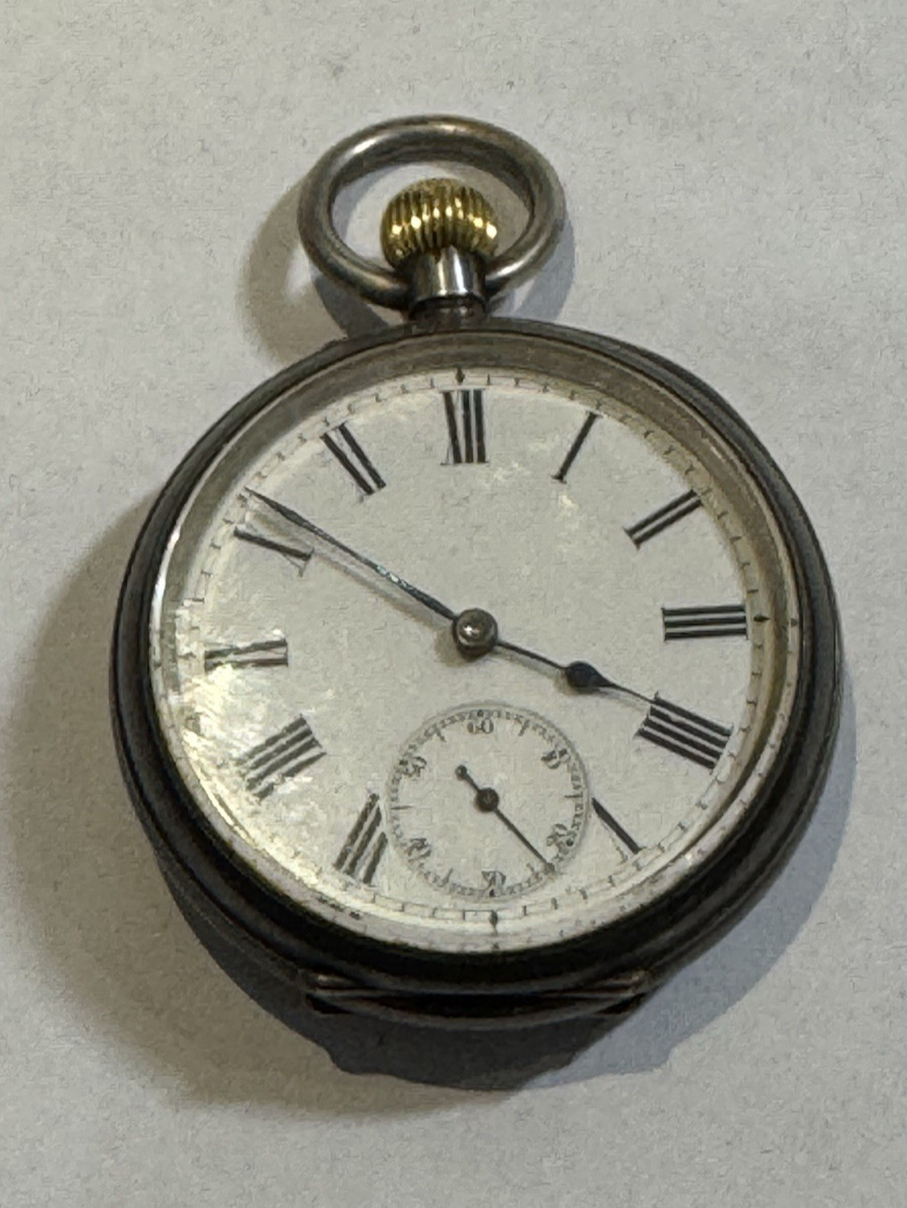 Antique Solid Silver Pocket Watch And Double Albe… - image 8
