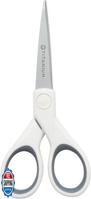 Westcott 5'' Micro-Tip Fabric Scissors with Titanium-Bonded Blades - Ideal for