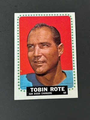 1964 Topps Football #171 Tobin Rote San Diego Chargers EX/EX+ AFL Short Print