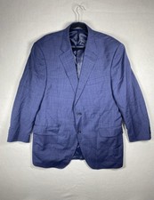 Peter Millar Blazer Sport Coat Men s 46T Blue Plaid Wool 2 Button Union Jacket