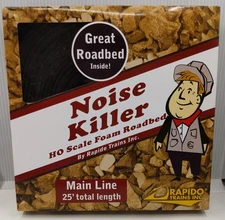 Rapido Trains 320501 HO Noise Killer Foam Roadbed 25' Mainline