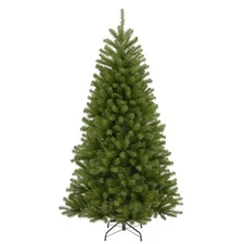 Artificial Full Christmas Tree, Green, North Valley Spruce, Includes Stand, 7...