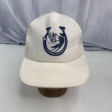 Vintage 80s Colt 45 Mesh Snapback Trucker Hat Designer Pro