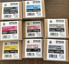 LOT OF 13 Genuine Epson Stylus 3880 / 3800 Ink   EXPIRED
