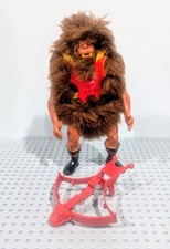 GRIZZLOR - VINTAGE 1985 HE-MAN MASTERS OF THE UNIVERSE MOTU FIGURE - W/WEAPON