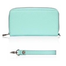 Thirty One 31 All about the Benjamins Wallet Skies for you Strap Wristlet NWT