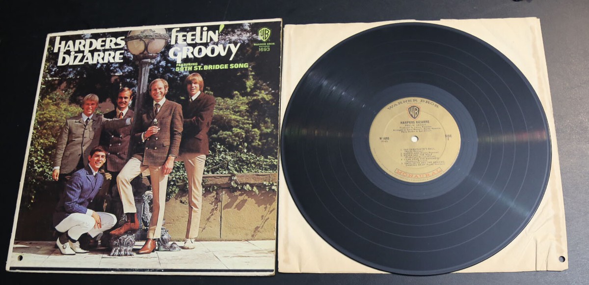 和ジャズ Miro Takebi Trio Feelin' Groovy LP Harpers Bizarre - Feelin' Groovy -1967 Warner Bros. W-1693 Mono