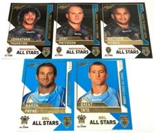 2012 SELECT NRL DYNASTY CARD ALL-STAR GAME CHASE CARD FULL TEAM SET-COWBOYS(5)