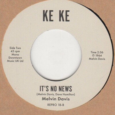 BRANDNEU!  MELVIN DAVIS - Hochzeitsglocken / It's no news - REPRO 18