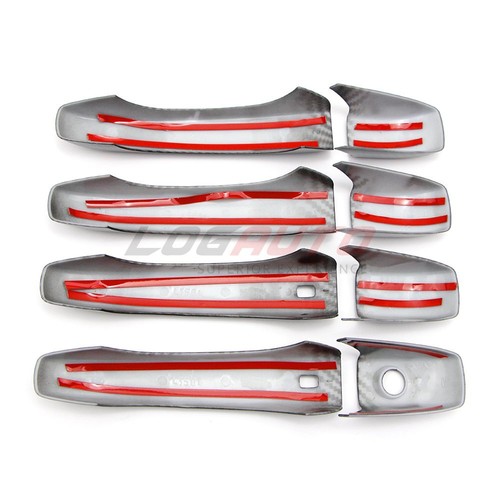 Cubierta de manija de puerta con aspecto de carbono inteligente para Jeep Compass / Dodge Caliber 2007-2012 - Imagen 3 de 5