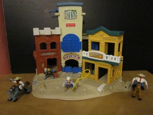 vintage fisher price western town