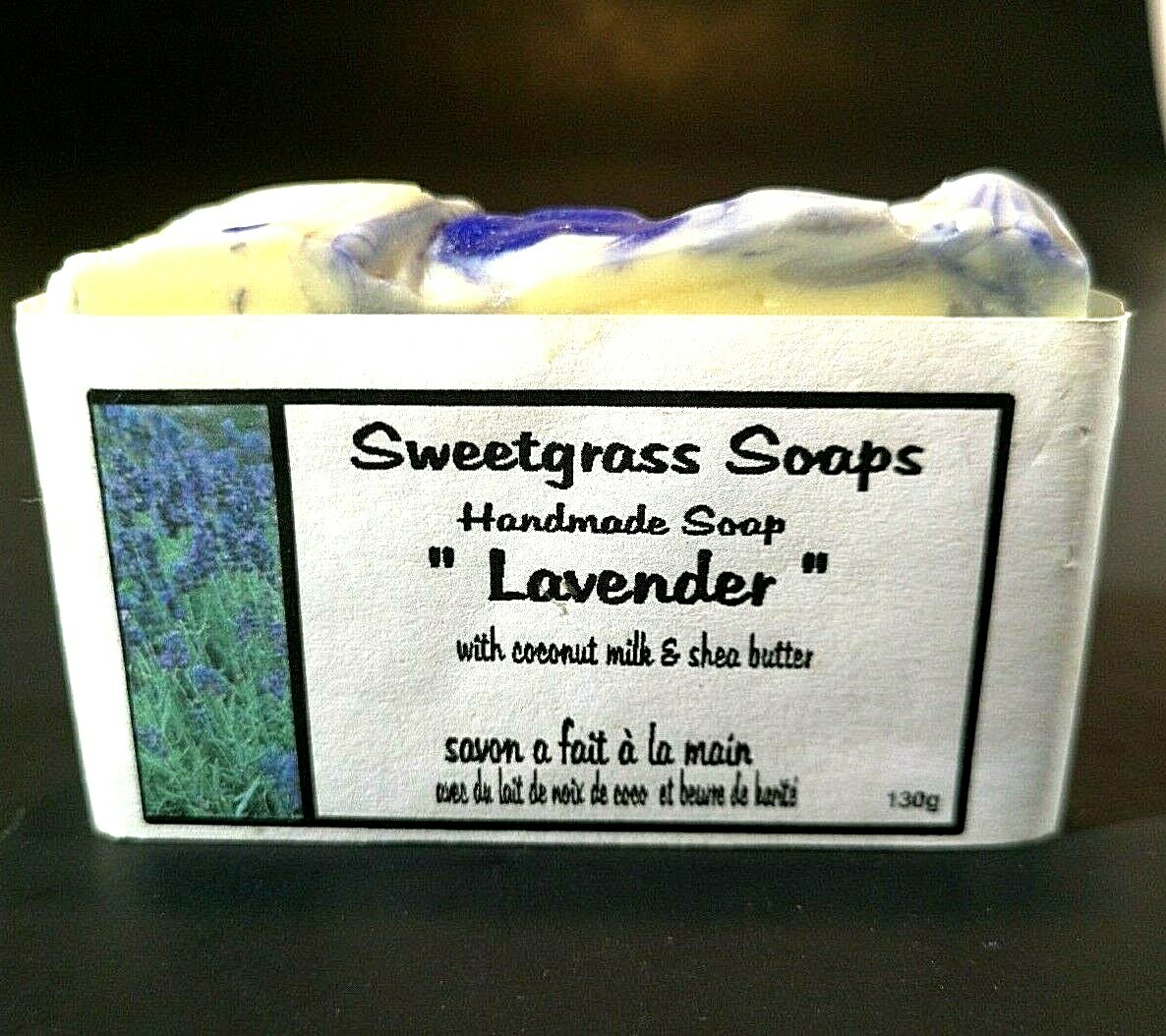 Jabones Sweetgrass Jabón Hecho a Mano "Lavanda" 130g Indígena Nativo Canadiense