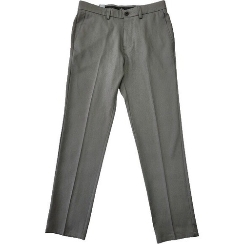 slim fit dress slacks Haggar Cool Right Performance Flex Pants, Flat Front in Dark Grey main image 0