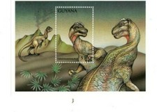 Guyana - 1998 - Dinosaurs - Souvenir Stamp Sheet - Scott #3274 - MNH