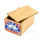 Dolls House Borax Dry Soap Lidded Wood Shop Stock Box