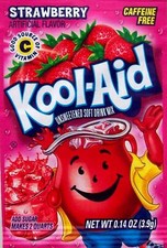 Kool Aid Strawberry Drink Mix Pack of 15 Unsweetened Flavored Concentrate 0 C...