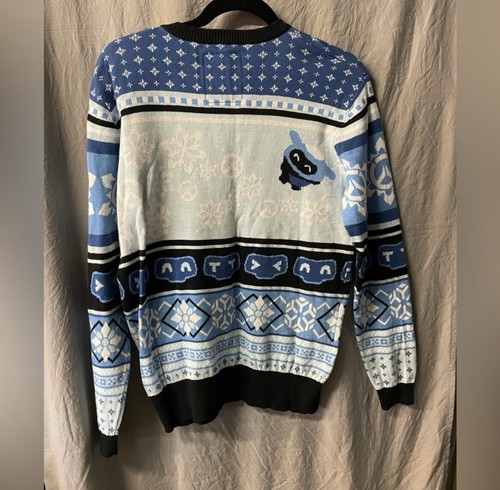 Blizzard Entertainment Men's Overwatch Snowball Sweater A-MEI-ZING 2019 Sz S - Picture 2 of 4