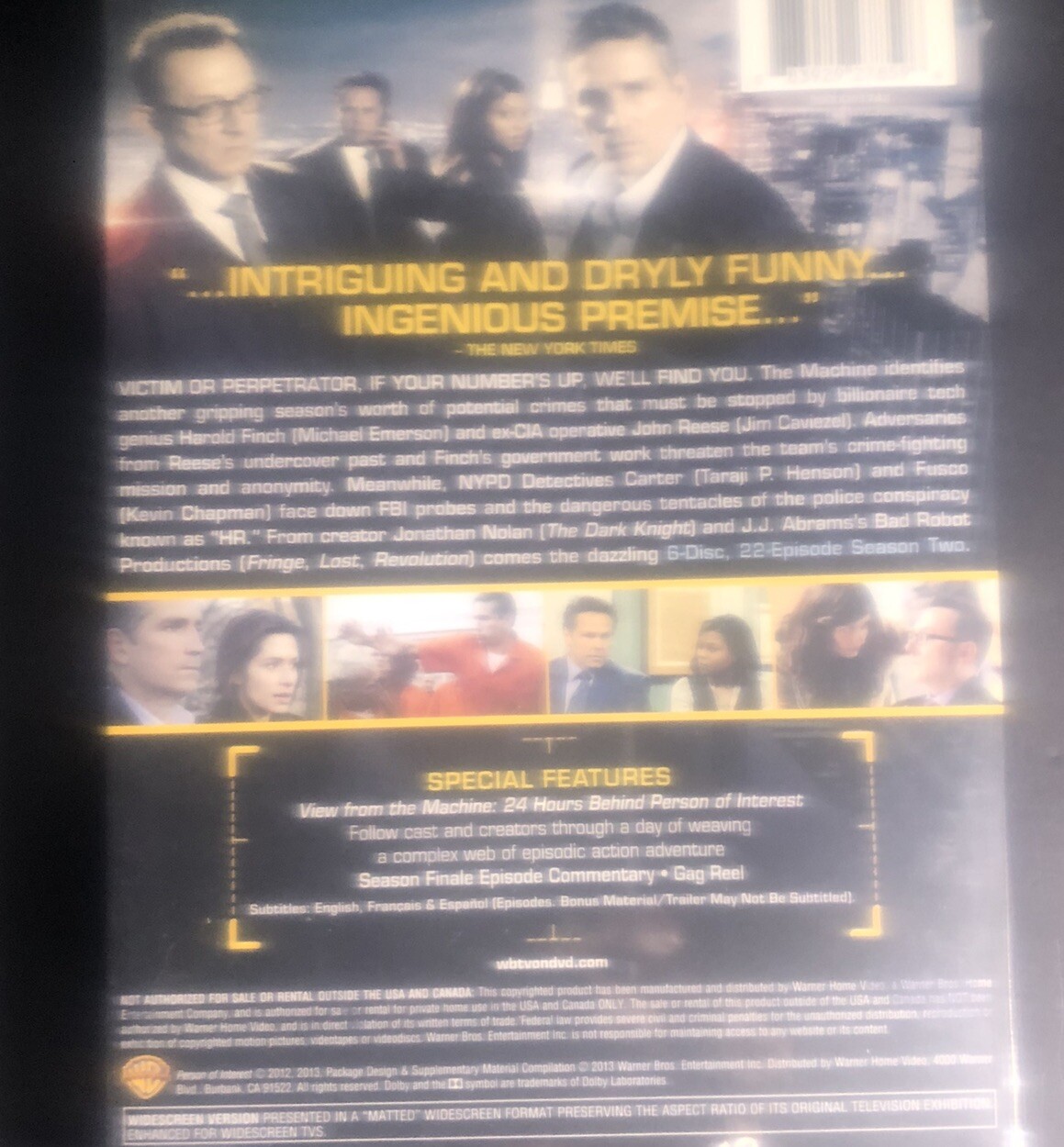 Person of Interest: Seasons 1 & 2 [DVD] Brand New ~Factory Sealed~