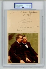 Auguste Lumiere ~ Signed Autographed 1937 Photograph Display ~ PSA DNA Encased