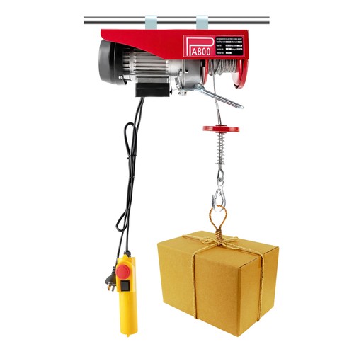 800kg /1763LBS Electric Hoist Winch 1450W Ceiling Wire Rope Lifting Machine - Picture 3 of 19