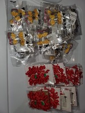 NWT Large Lot of26 2pc Back to School Hair Bow Clips- Pencils  Strawberries