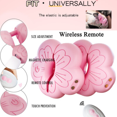 1 Pair Wireless Nipple Clamp Vibrator Remote Breast Massage Stimulator  Couples | eBay