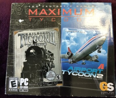 Maximum Tycoon: Railroad Tycoon II Platinum & Airport Tycoon 2 (PC, 2003)