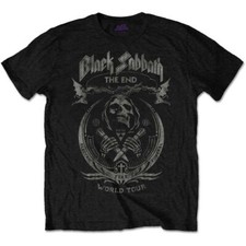 Image of Black Sabbath The End Mushroom Cloud Black T-Shirt OFFICIAL
