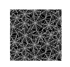 Halloween Fabric Boo Glow Spiderweb on Black Henry Glass YARD