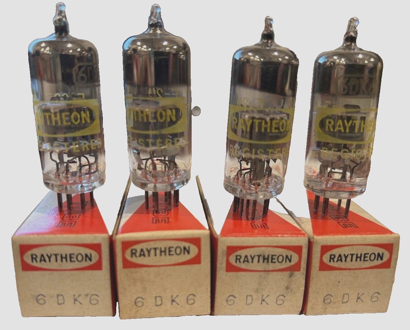 Lot of 4 Raytheon 6DK6  Vacuum Tubes - NOS/NIB  -  Tested Good on Hickock 539B