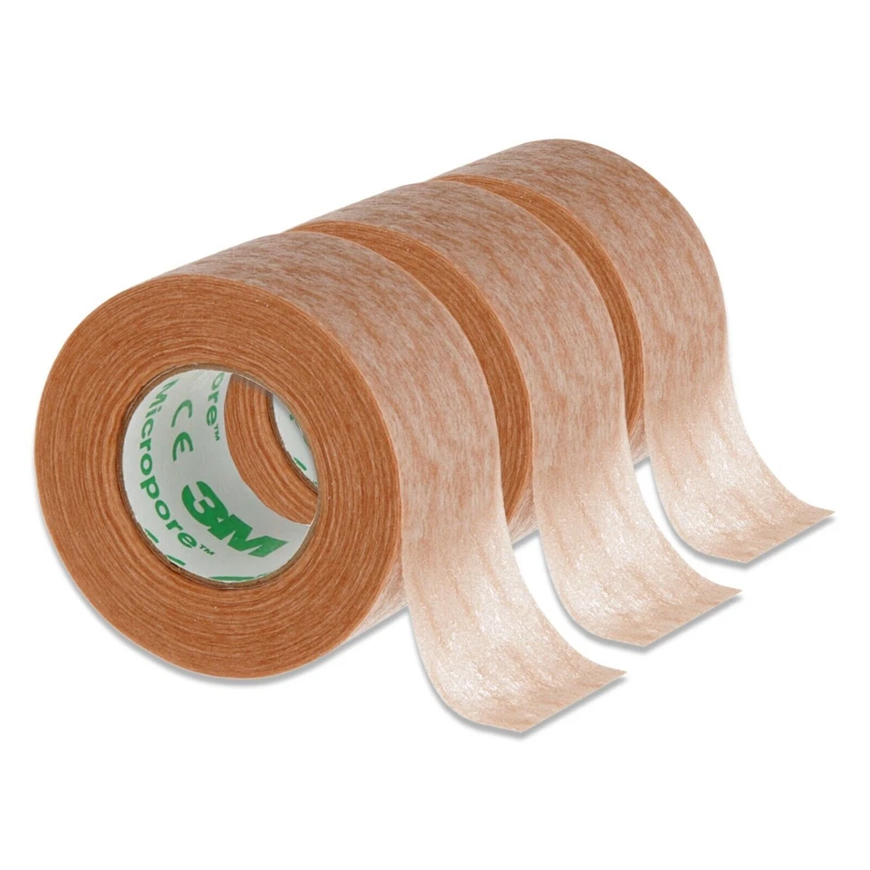 Micropore 3M Tape Eyelash Extension Fleece Patch Tan Hypoallergenic Skin - Image 4 of 4