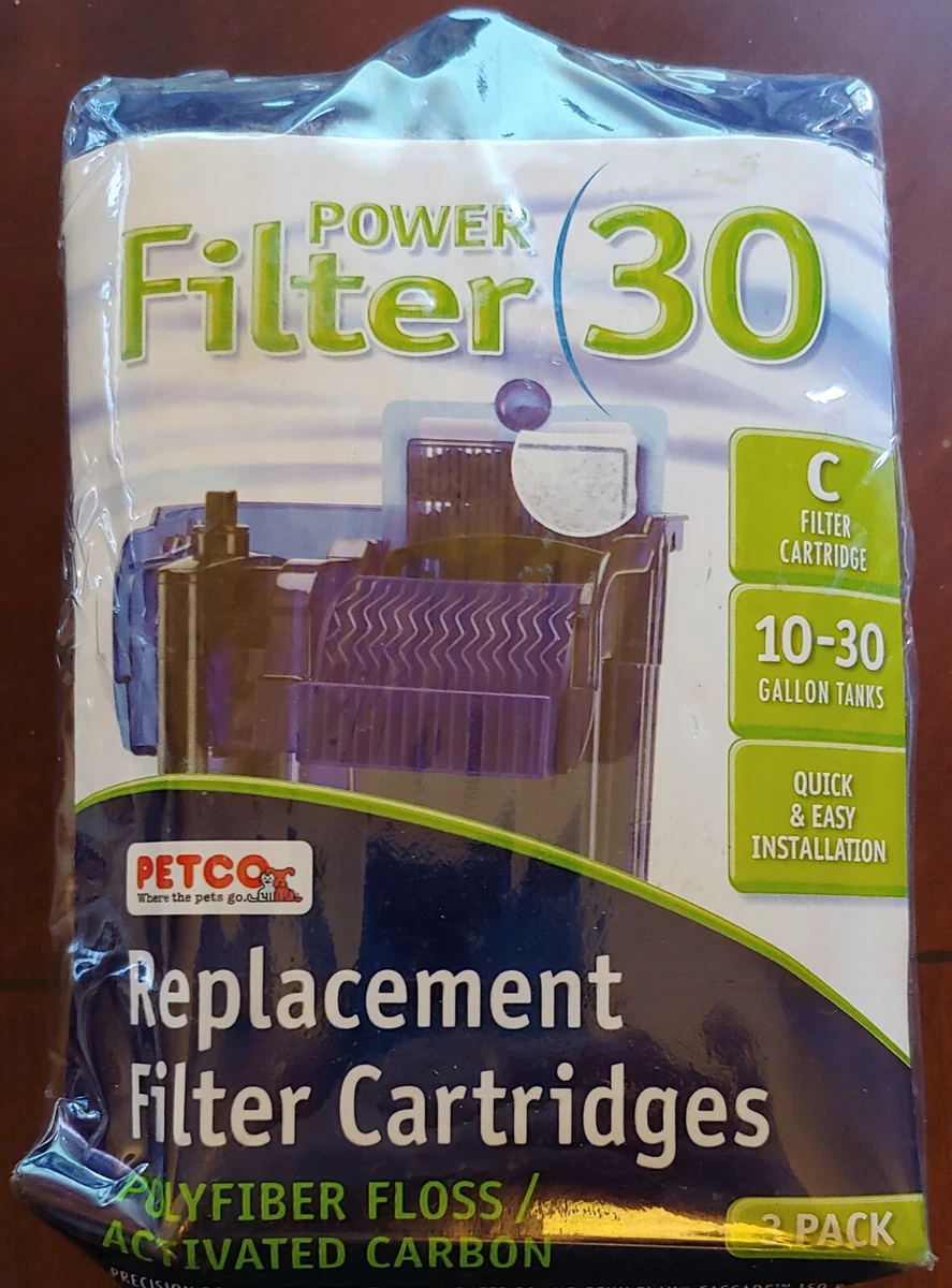 3 pk Filter Cartridges Petco Power Filter 30 fits Cascade 150 200