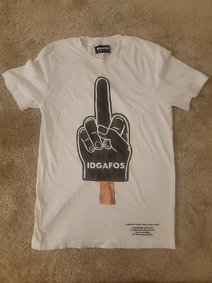  Dillon Francis Idgafos Shirt Mens Sz Medium White 