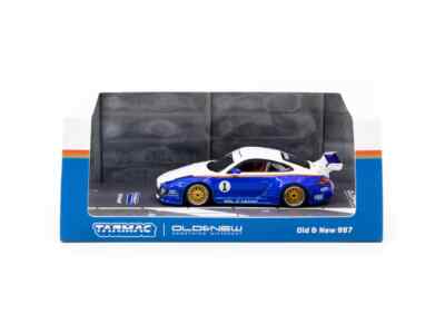 Tarmac Works 1:64 Old & New Porsche 997 #1 Blue / White | eBay